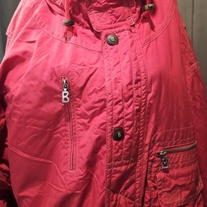 Bogner Bright Pink Hooded Ski Jacket
